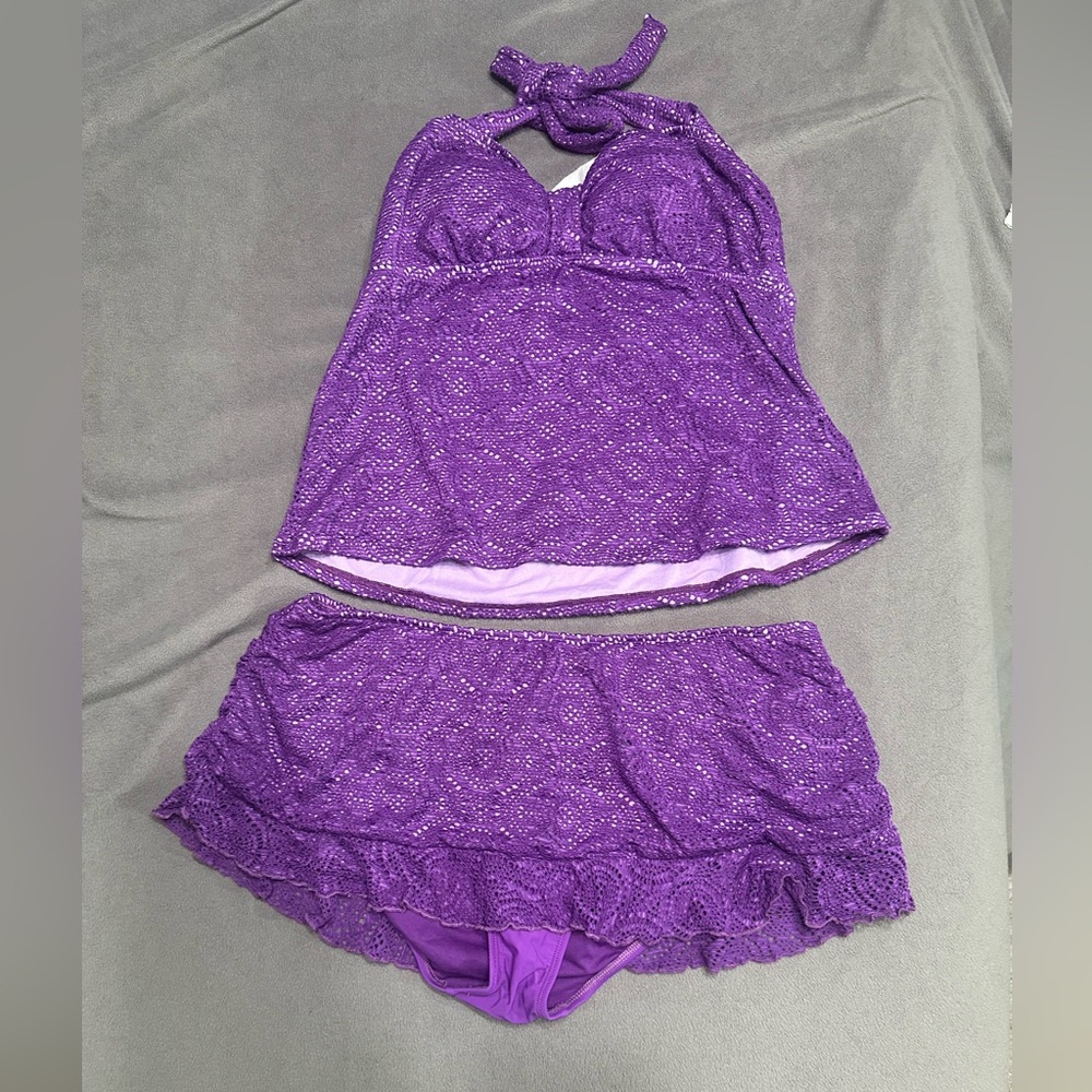 Ava & Viv Purple Swim Set